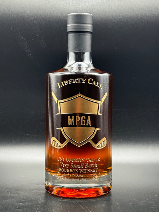 Mesquite Police Golf Association Whiskey Bottle