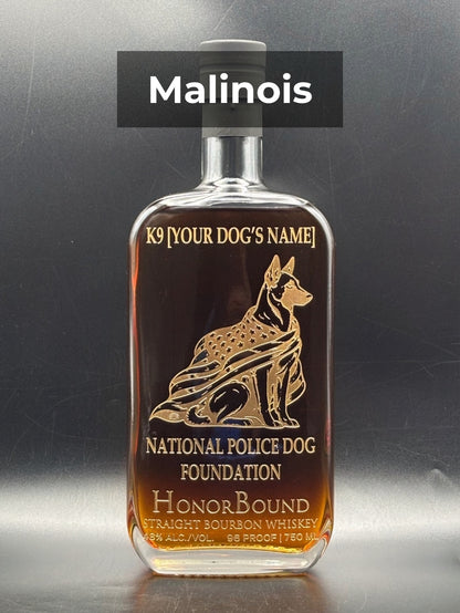 2026 National Police Dog Foundation Whiskey Bottle