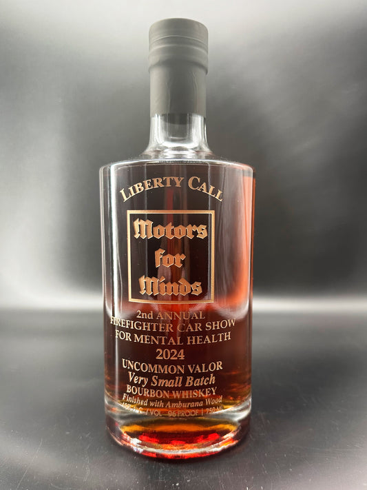 Motors for Minds 2nd Annual Firefighter Car Show for Mental Health 2024 Whiskey Bottle