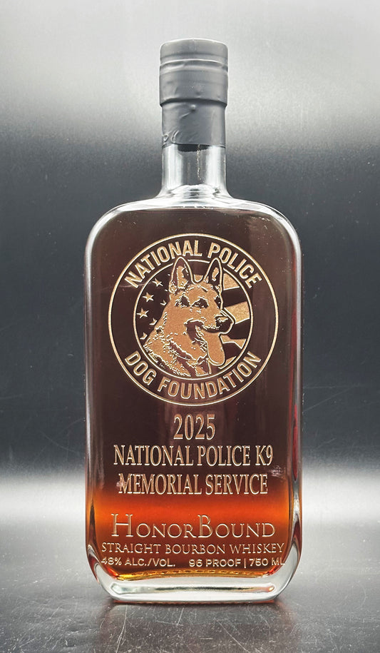 National Police Dog Foundation 2025 Whiskey Bottle