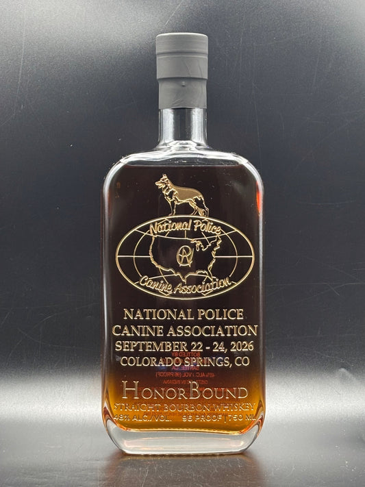 2026 National Police Canine Association Whiskey Bottle