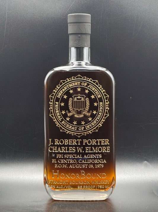 J. Robert Porter and Charles W. Elmore - FBI - Memorial Bottle
