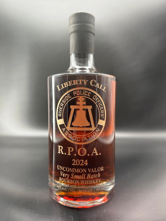 Riverside Police Officers Association Whiskey Bottle