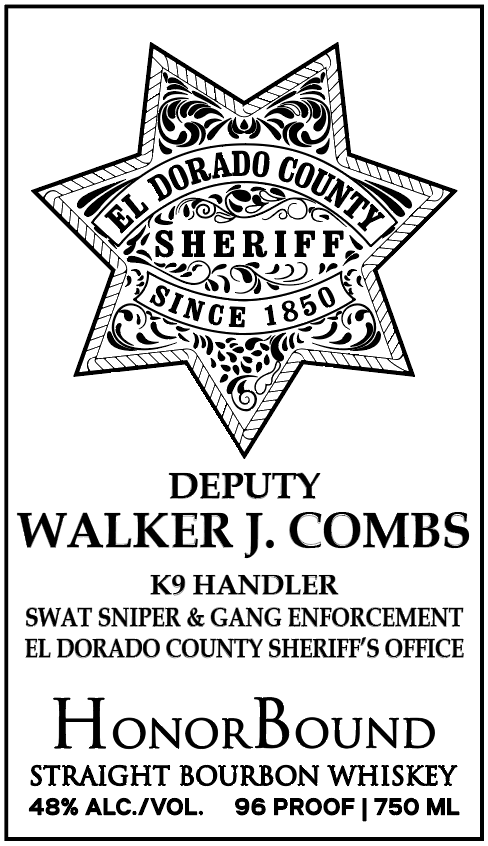 Walker Combs Whiskey Bottle