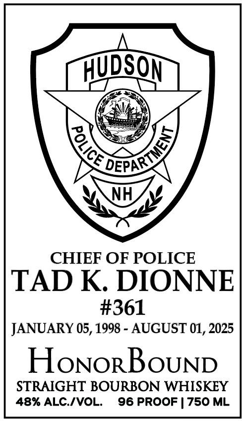 Tad Dionne Retirement Bottle