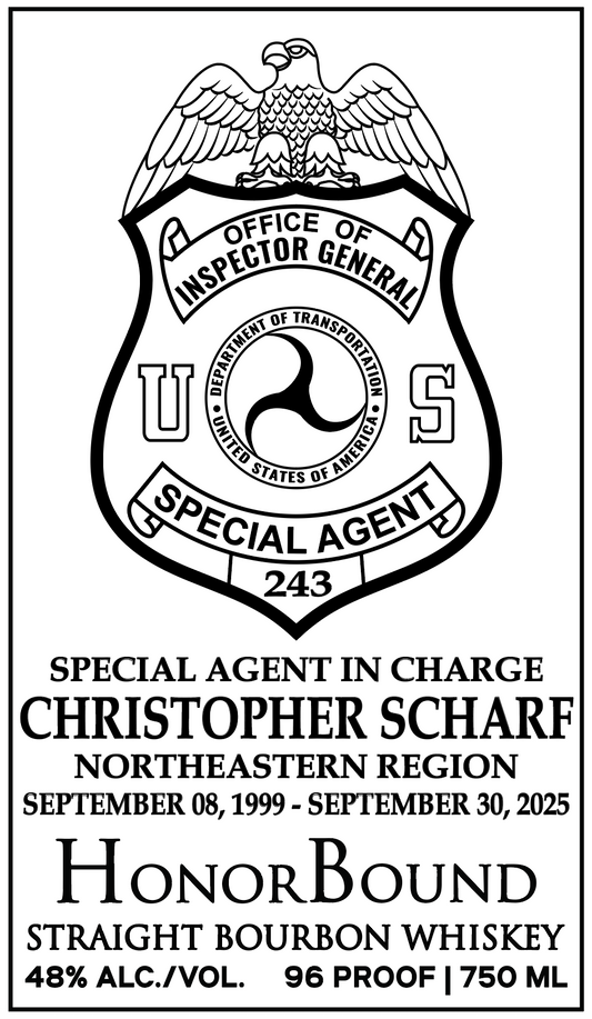 Christopher Scharf Retirement Bottle