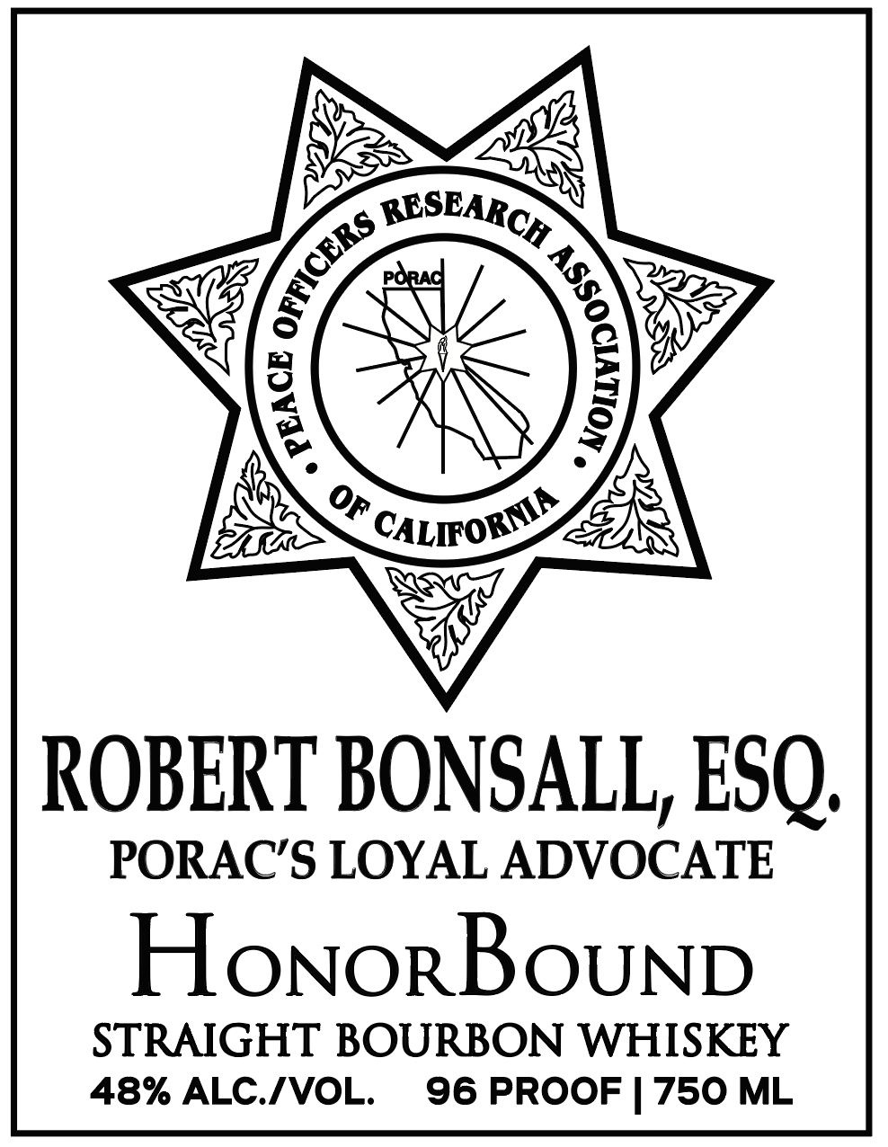 PORAC Retirement Bottle
