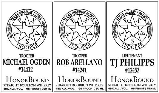 Texas Department of Public Safety (DPS) Troopers Bottles