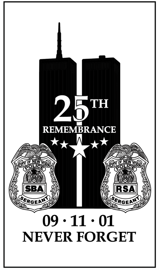 25th Remembrance 9/11 NYPD Decanter
