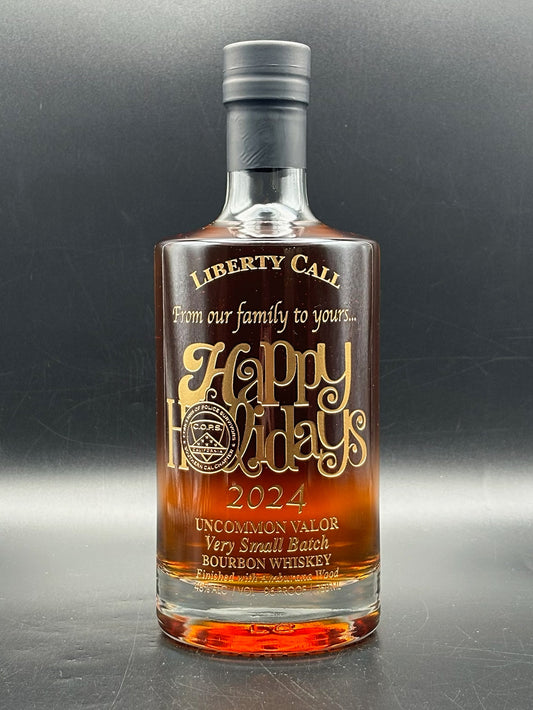 Southern California Concerns of Police Survivors 2024 Holiday Whiskey Bottle