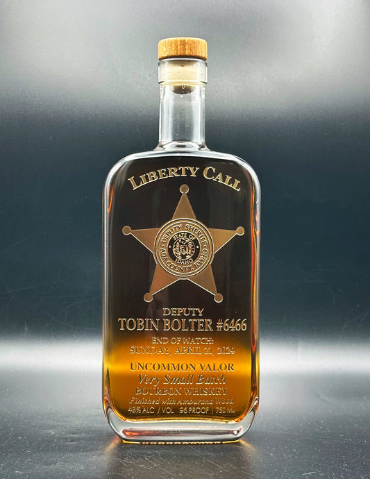 Ada County Sheriff’s Office Deputy Tobin Bolter Memorial Whiskey Bottle