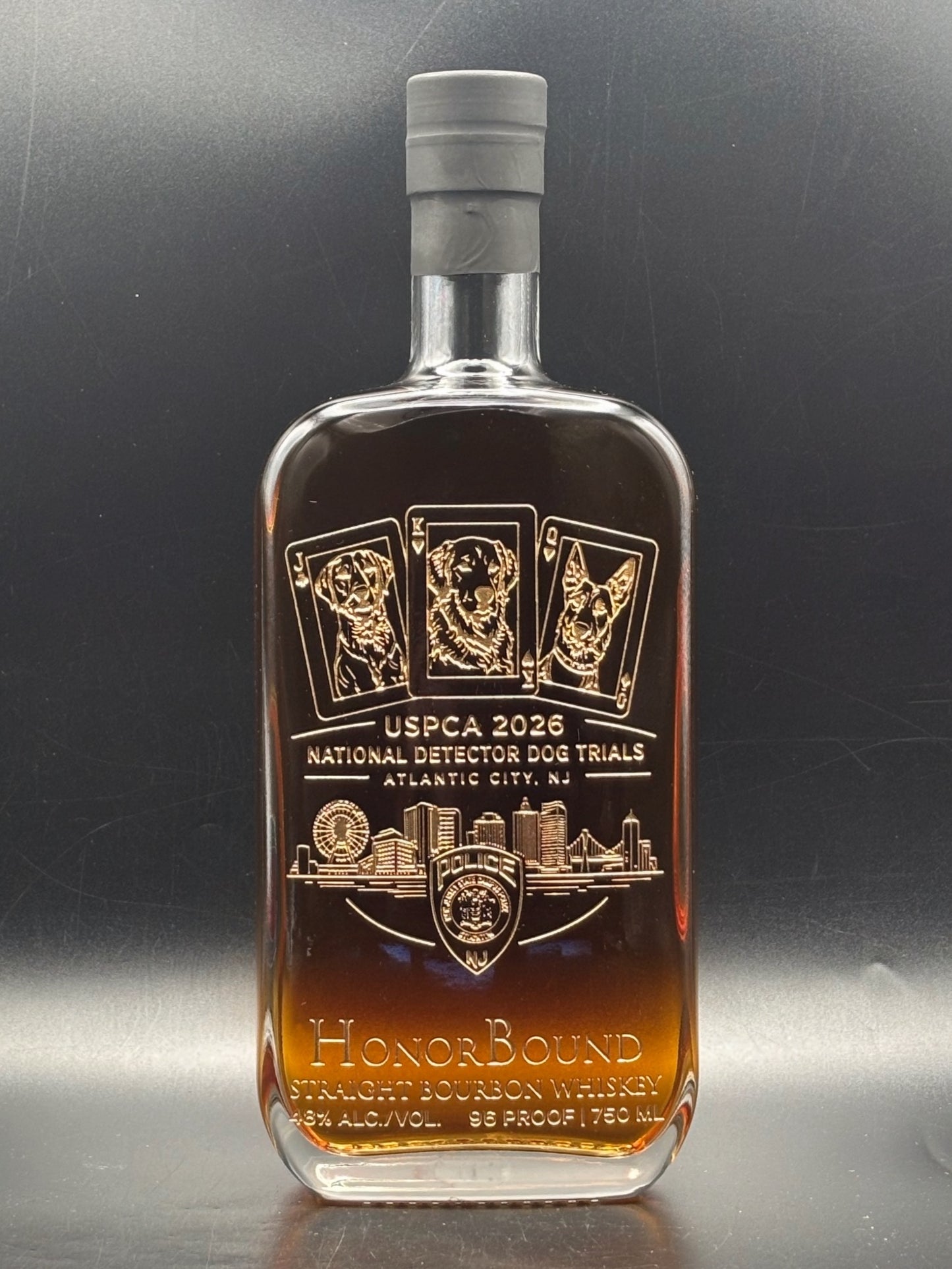 2026 USPCA National Detector Dog Trials Whiskey Bottle